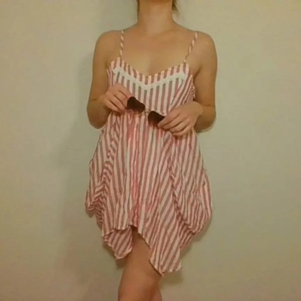 Boho Layered Stripe Dress